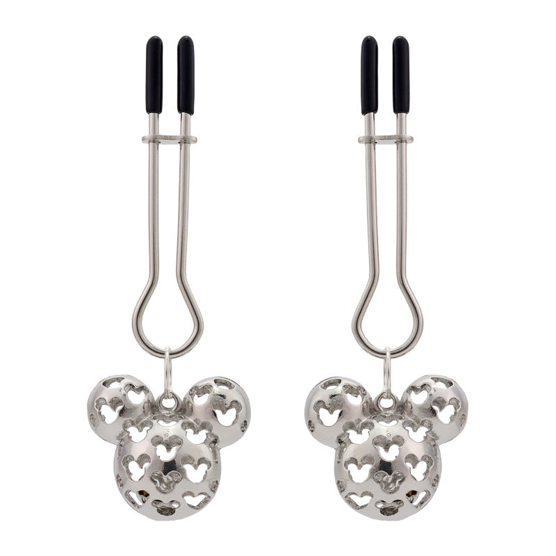 Metal Nipple Clamps with Bells – Adjustable BDSM Body Jewelry
