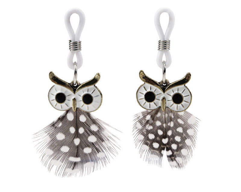 Owl Feather Nipple Clamps
