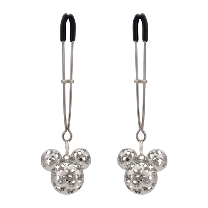 Metal Nipple Clamps with Bells – Adjustable BDSM Body Jewelry
