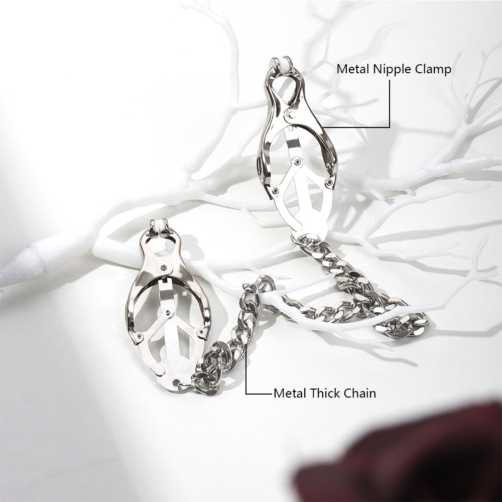 Butterfly Nipple Clamps - BDSM Couples Tease