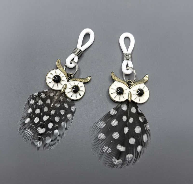 Owl Feather Nipple Clamps