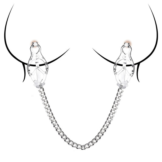 Butterfly Nipple Clamps - BDSM Couples Tease