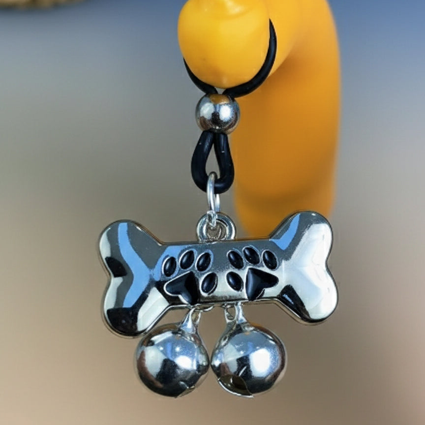 Close-up showing the adjustable sliding metal bead on a black loop for customized tension.