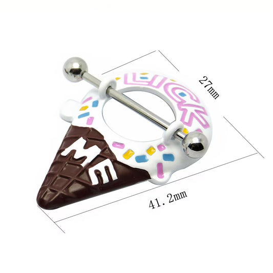 Size chart showing 41.2mm height for ice cream nipple shield.