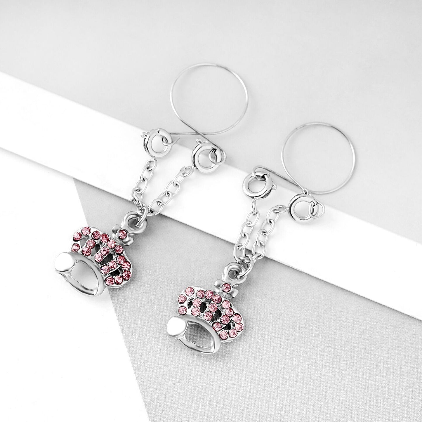 Anello per Capezzoli Non Perforato a Forma di Corona Regolabile – Elegante Gioiello Finto per Corpo Femminile