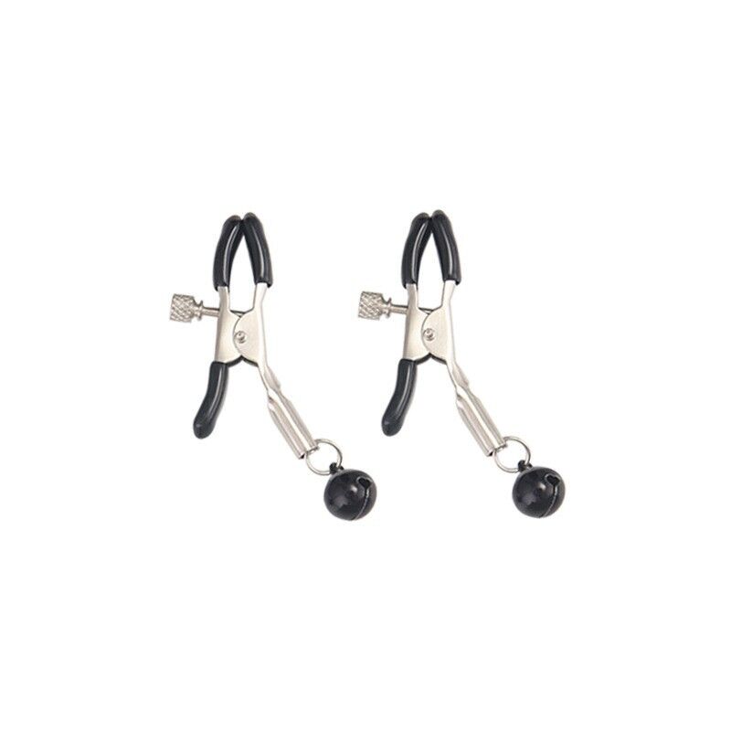 Adjustable screw-tension sensory clamps with protective black tips and black bells.
